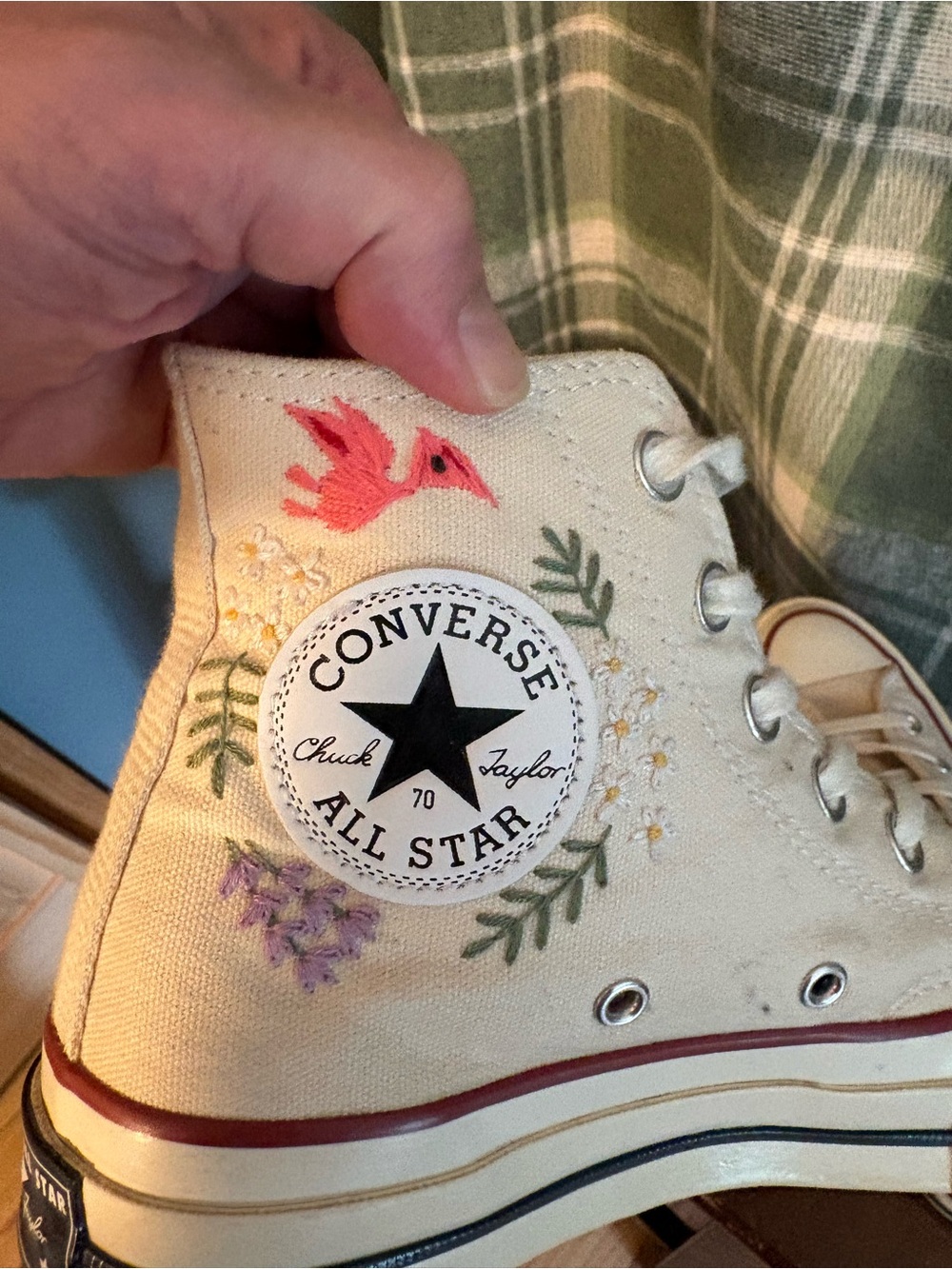 Converse Chuck Taylor’s 1970’s high embroidered frog/mushroom - Picture 8 of 12